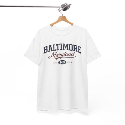 Baltimore Maryland Vintage Script Tee – City inspired streetwear T-Shirt