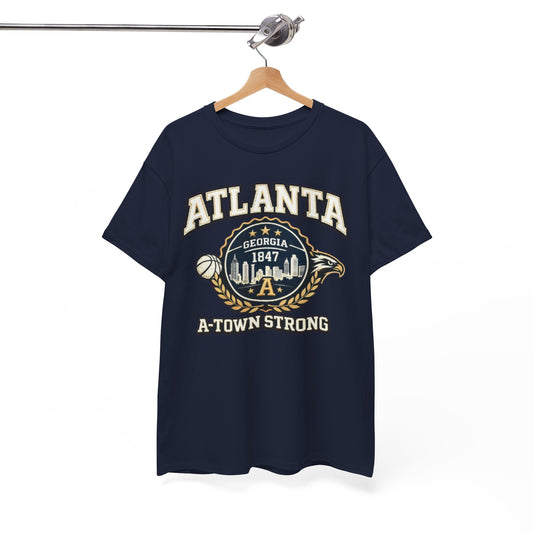 Atlanta A-Town Strong Tee — Vintage Georgia 1847 Basketball City T-Shirt