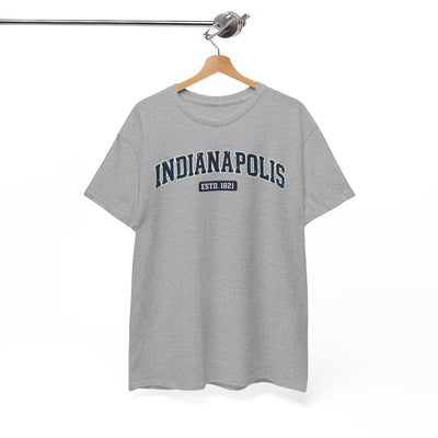 White Smoke Indianapolis Shirt ESTD 1821 Tee Vintage Indianapolis Indiana T Shirt Retro City Graphic