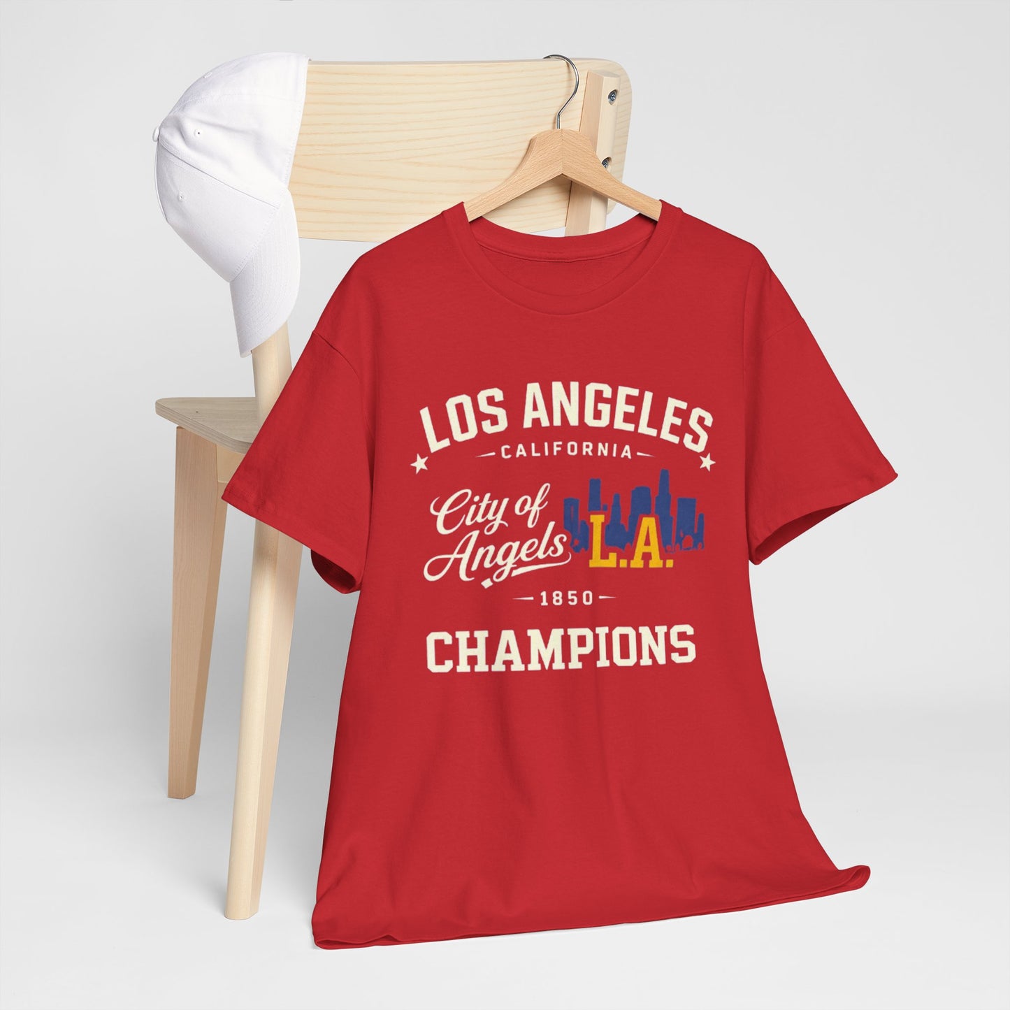 Firebrick Los Angeles City of Angels L.A. Champions T-Shirt