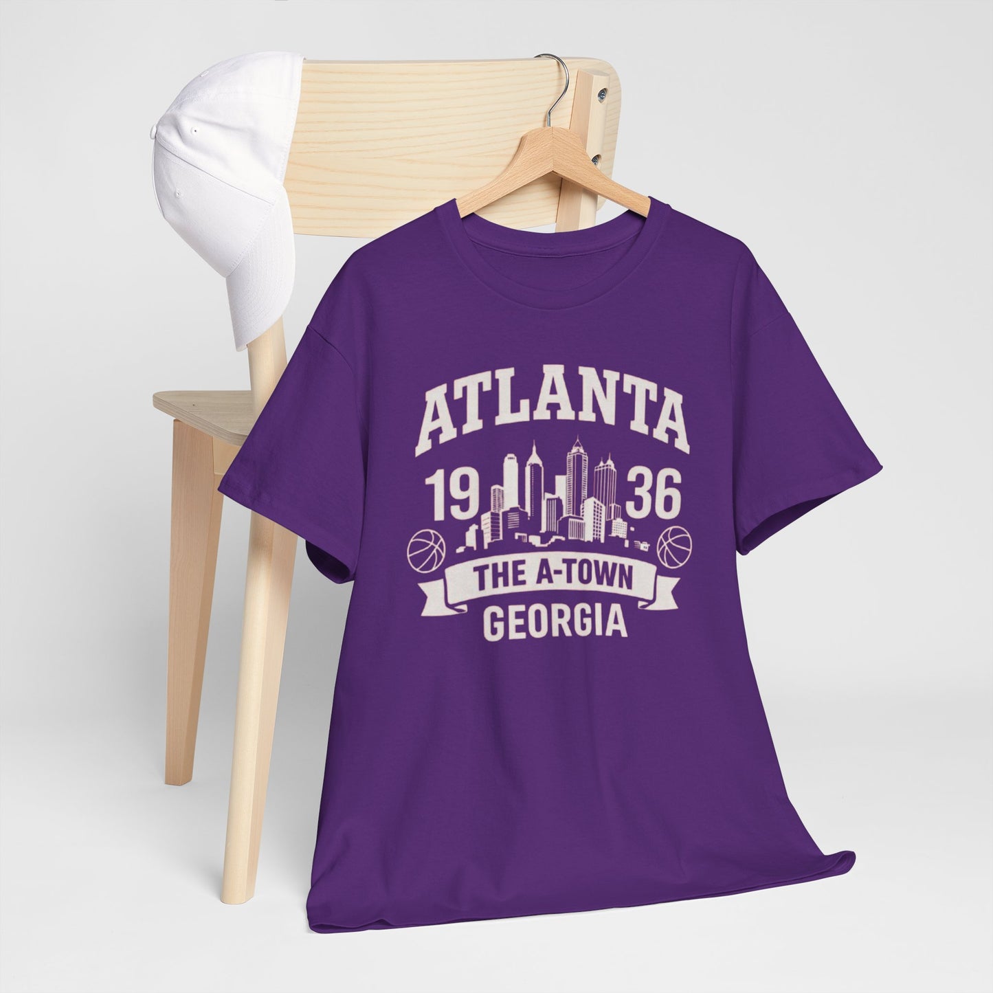 Lavender Atlanta 1936 The A‑Town Georgia Skyline T‑Shirt