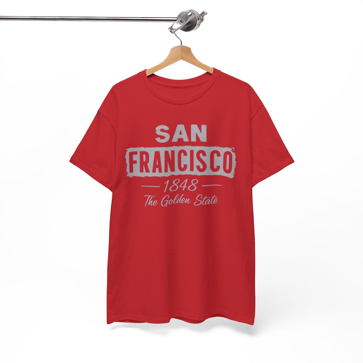 White Smoke San Francisco Golden State Heritage T-Shirt – 1848 City Streetwear Graphic Tee