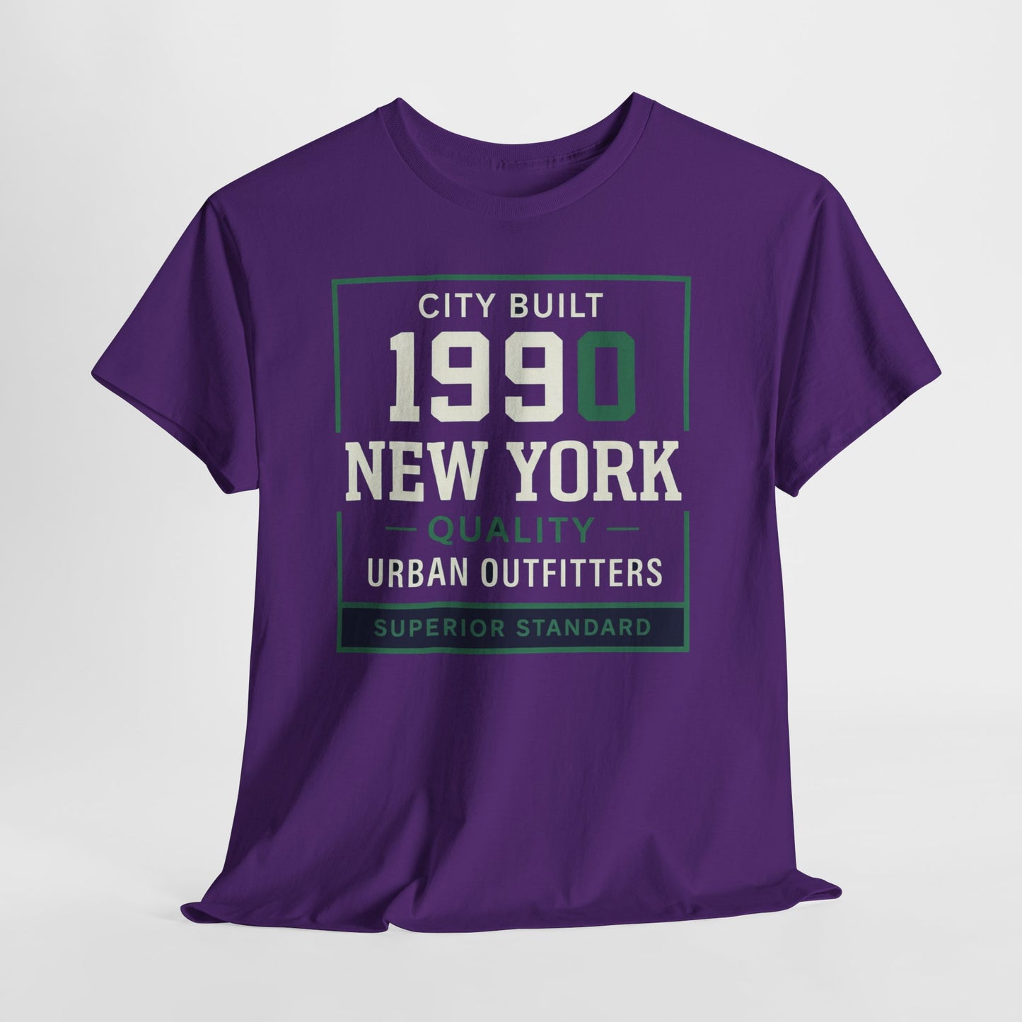 Lavender 1990 New York Tee — Vintage City Built Graphic T‑Shirt