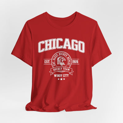 Chicago Hockey Team Tee — Windy City Vintage Hockey Shirt – game day outfit, sportswear style, image 1.0