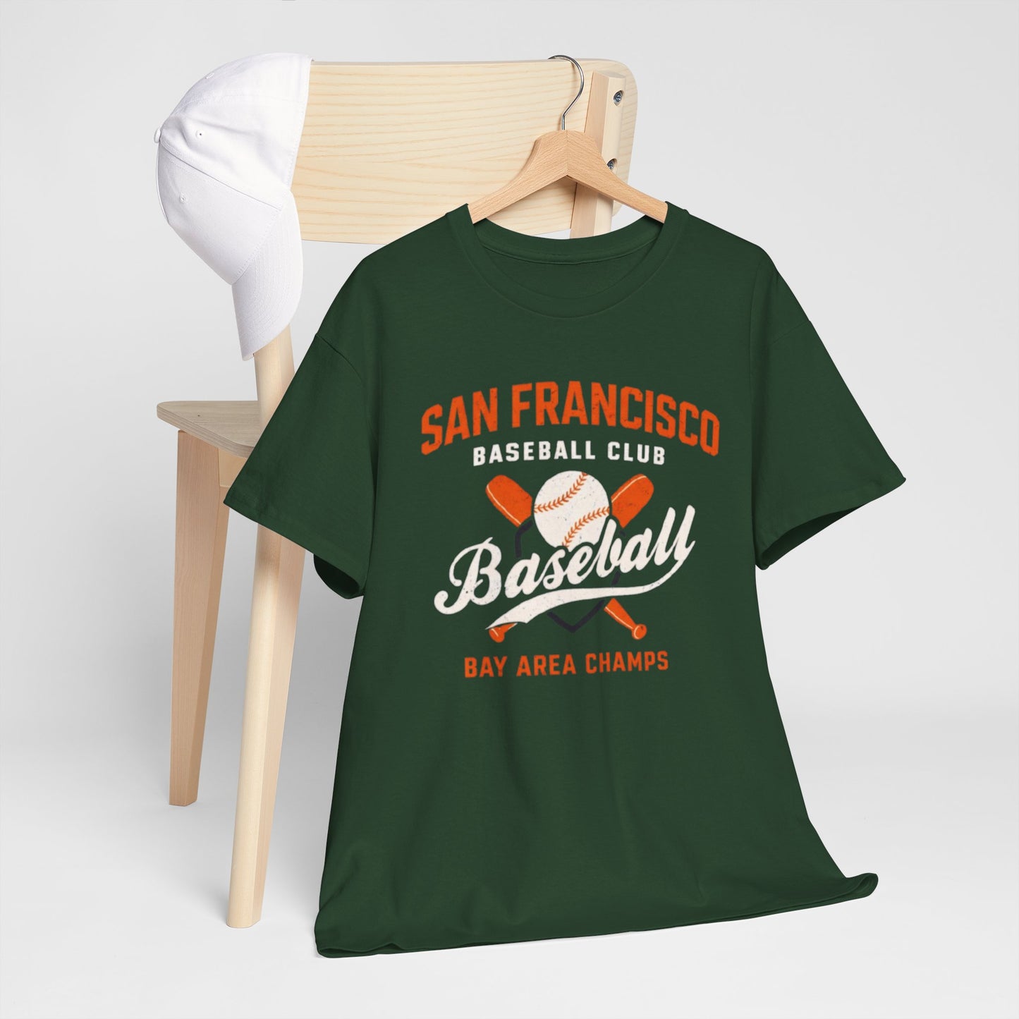 Lavender San Francisco Baseball Club Tee — "Bay Area Champs" Vintage Baseball T-Shirt
