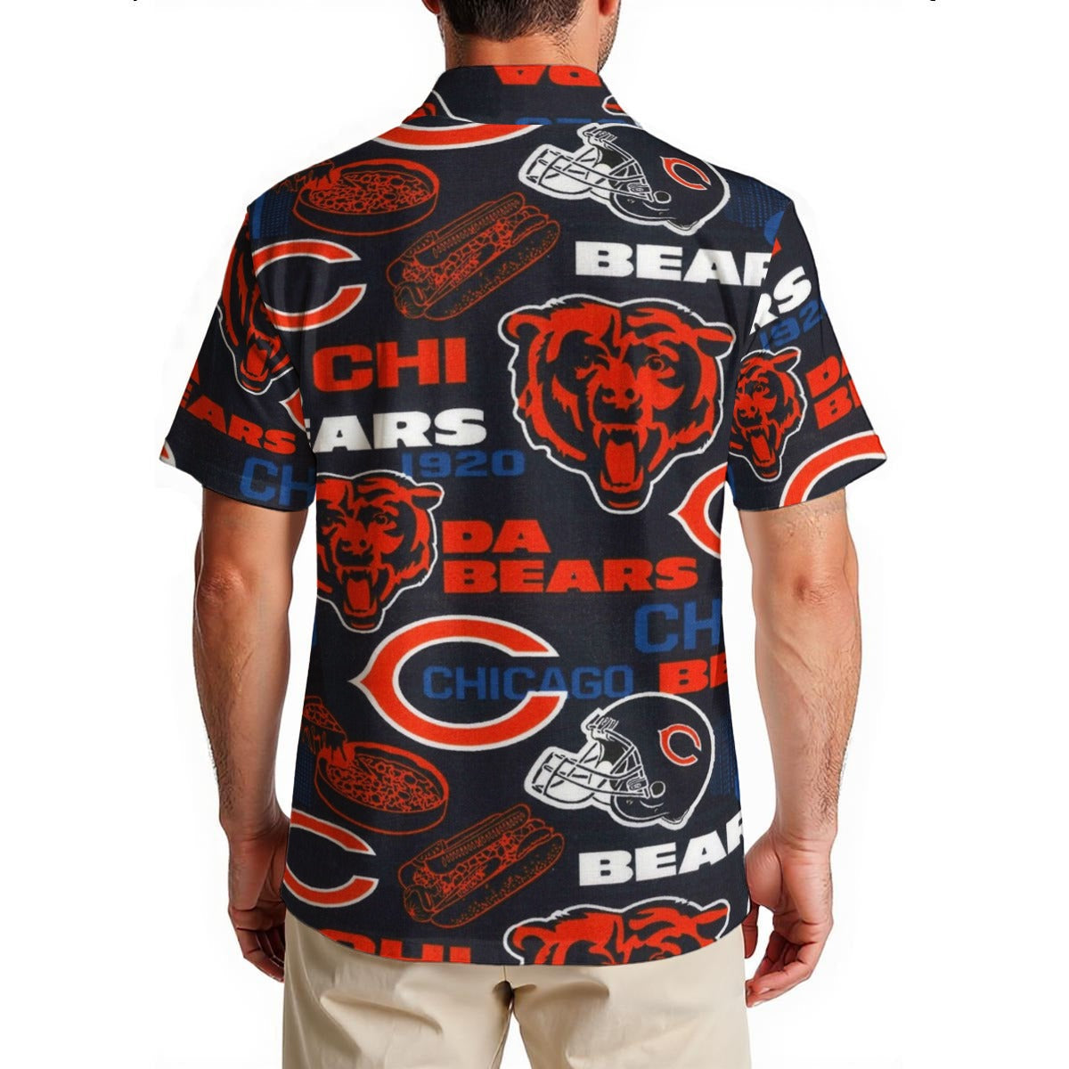 Chicago Bears Men's Hawaiian Shirt|150GSM