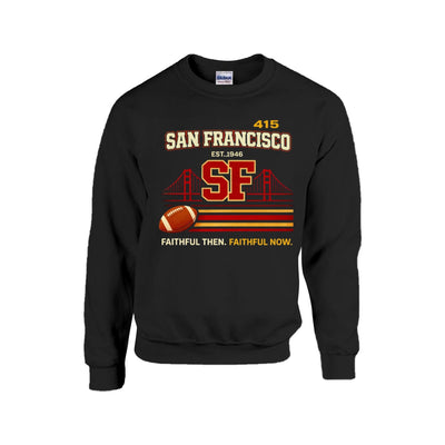 Dark Slate Gray San Francisco Football Graphic Sweatshirt – Bay Area Game Day Streetwear