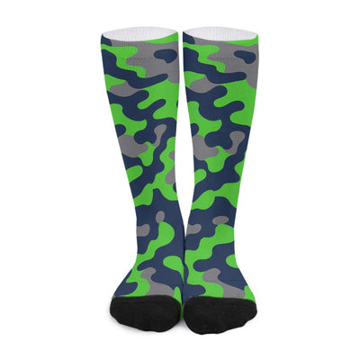 White Smoke Seattle Seahawks camo Long Socks