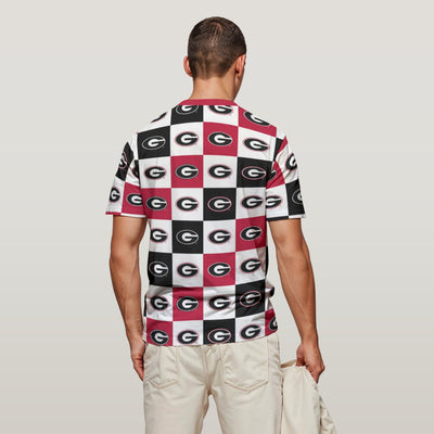 Georgia - Bulldogs Men's O-Neck T-Shirt White varsity sports apparel