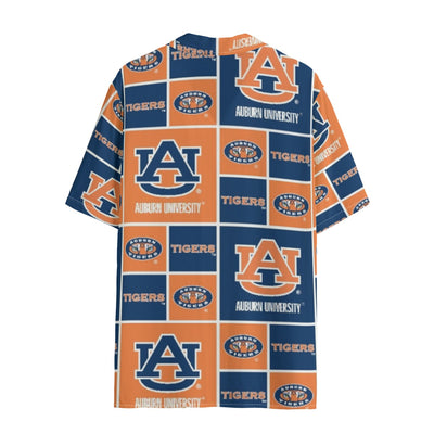 Auburn Tigers Women's Hawaii Shirt | Rayon - Auburn aesthetic tee varsity sportswear product image 2.0