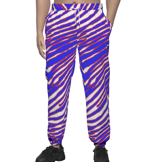 Buffalo zebra game day football Unisex Textured Casual Pants