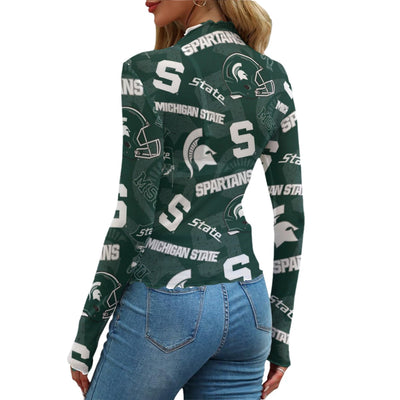 Michigan State Spartans Women's Mesh T-shirt - Big Ten football apparel varsity sportswear product image 2.0