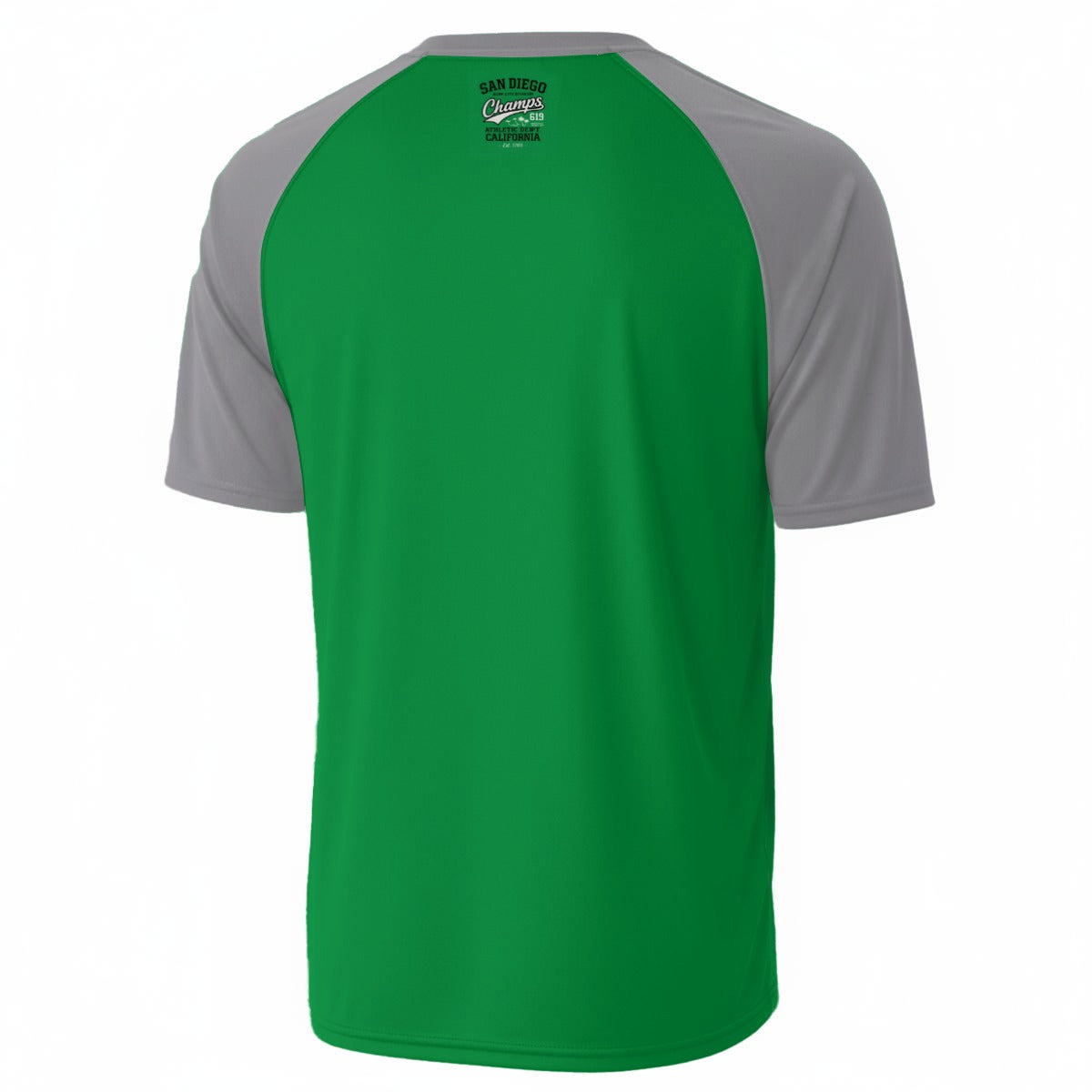 White Smoke San Diego 619 Champs T-Shirt – Green Gray Varsity Athletic Streetwear