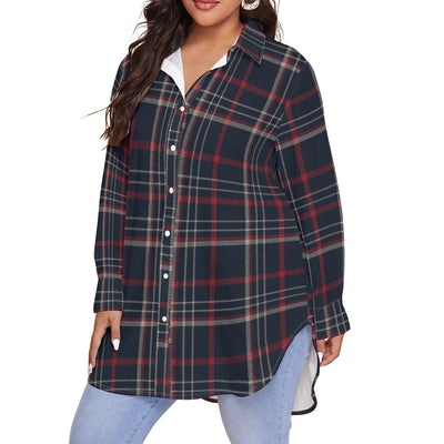women tartan plaid streetwear shirt