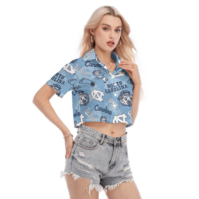 North Carolina Chapel Hill Tar Heels Women's Cropped Shirt - ACC football apparel varsity sportswear product image 2.0