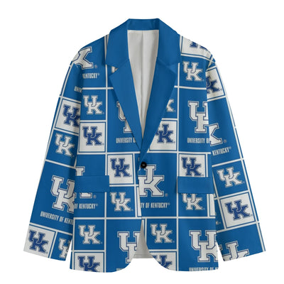 Kentucky Football Suit Blazer – College Game Day Jacket – sportswear style, lightweight game day shirt, image 1.0