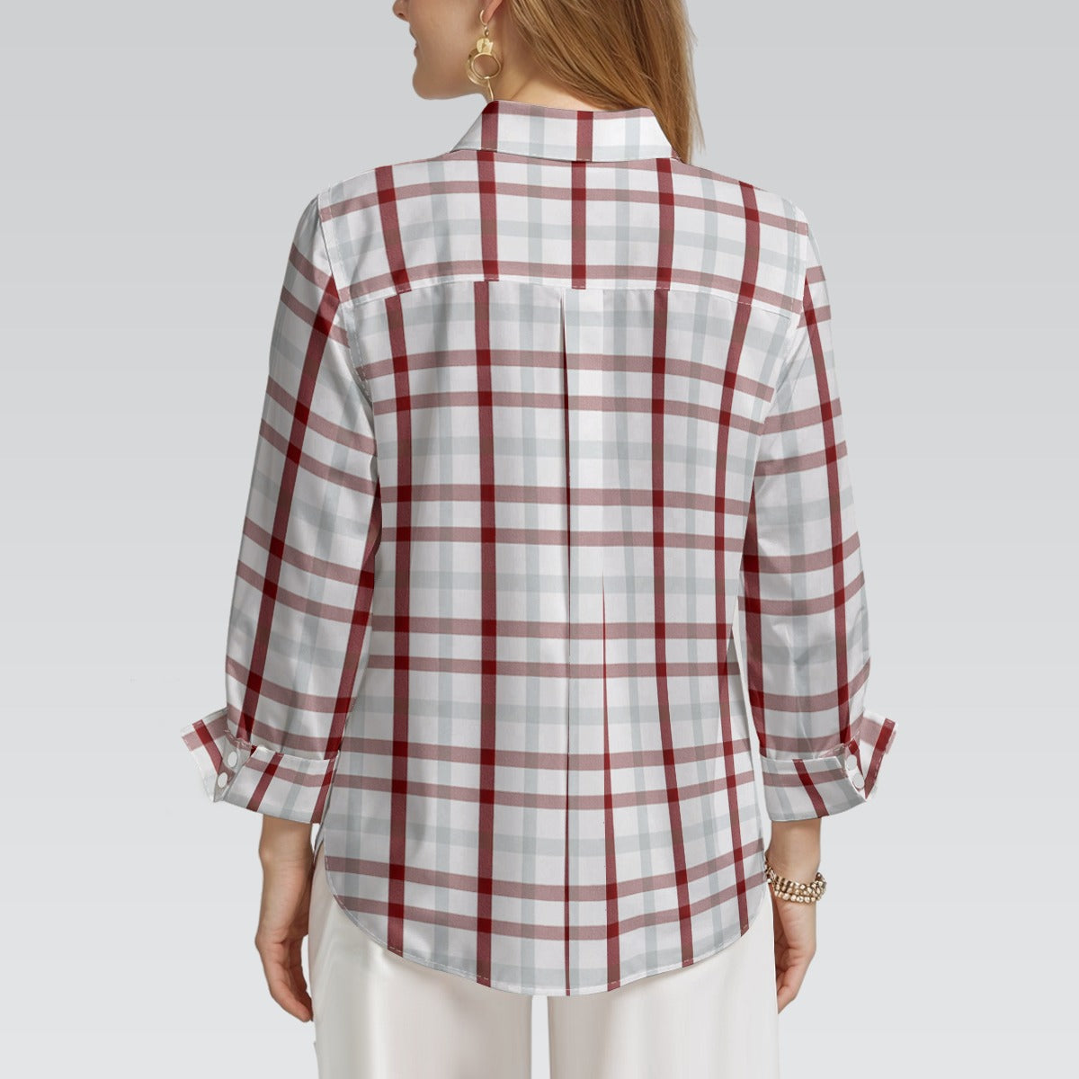 kansas jayhawks tartan plaid women shirt women tartan plaid game day fashion