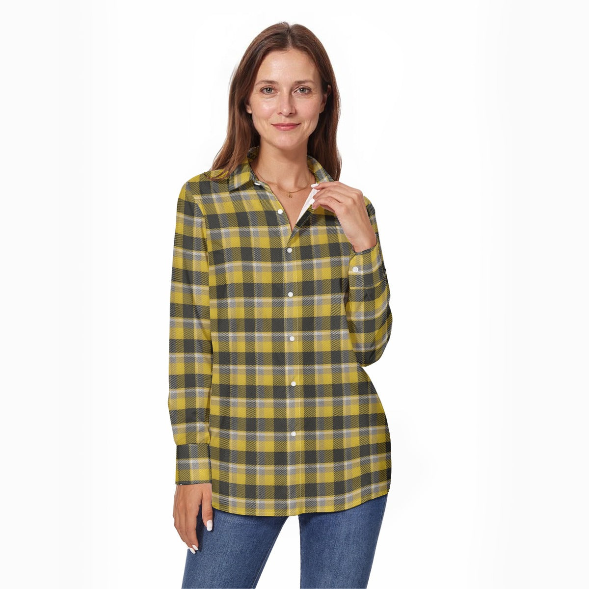 kansas jayhawks tartan plaid women shirt women tartan plaid game day fashion