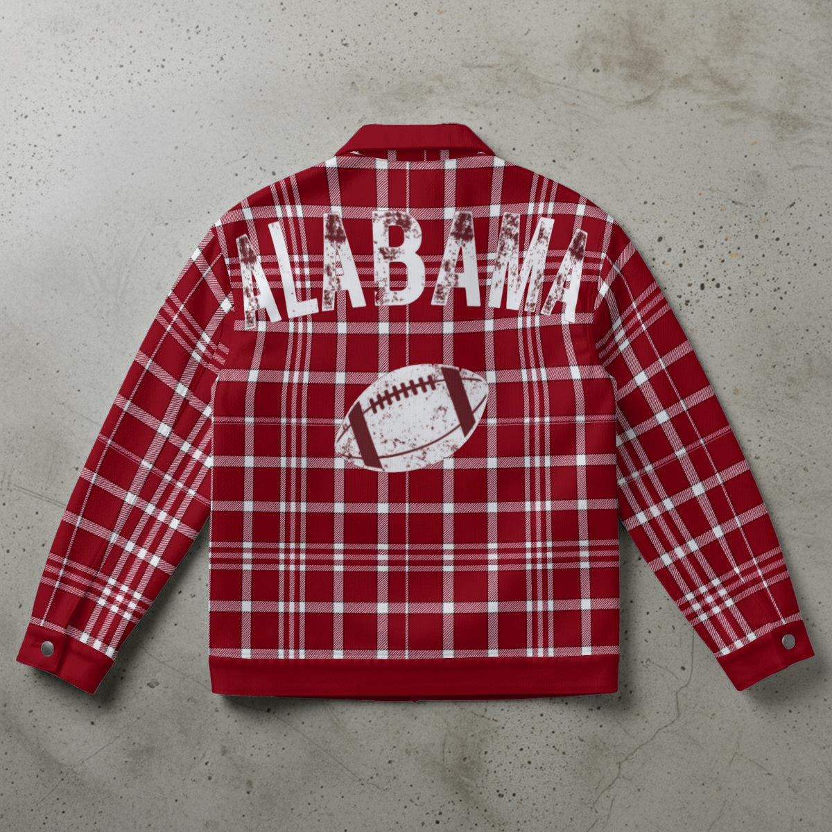 Alabama Crimson Tide Plaid Game Day Jacket – Vintage Football Streetwear
