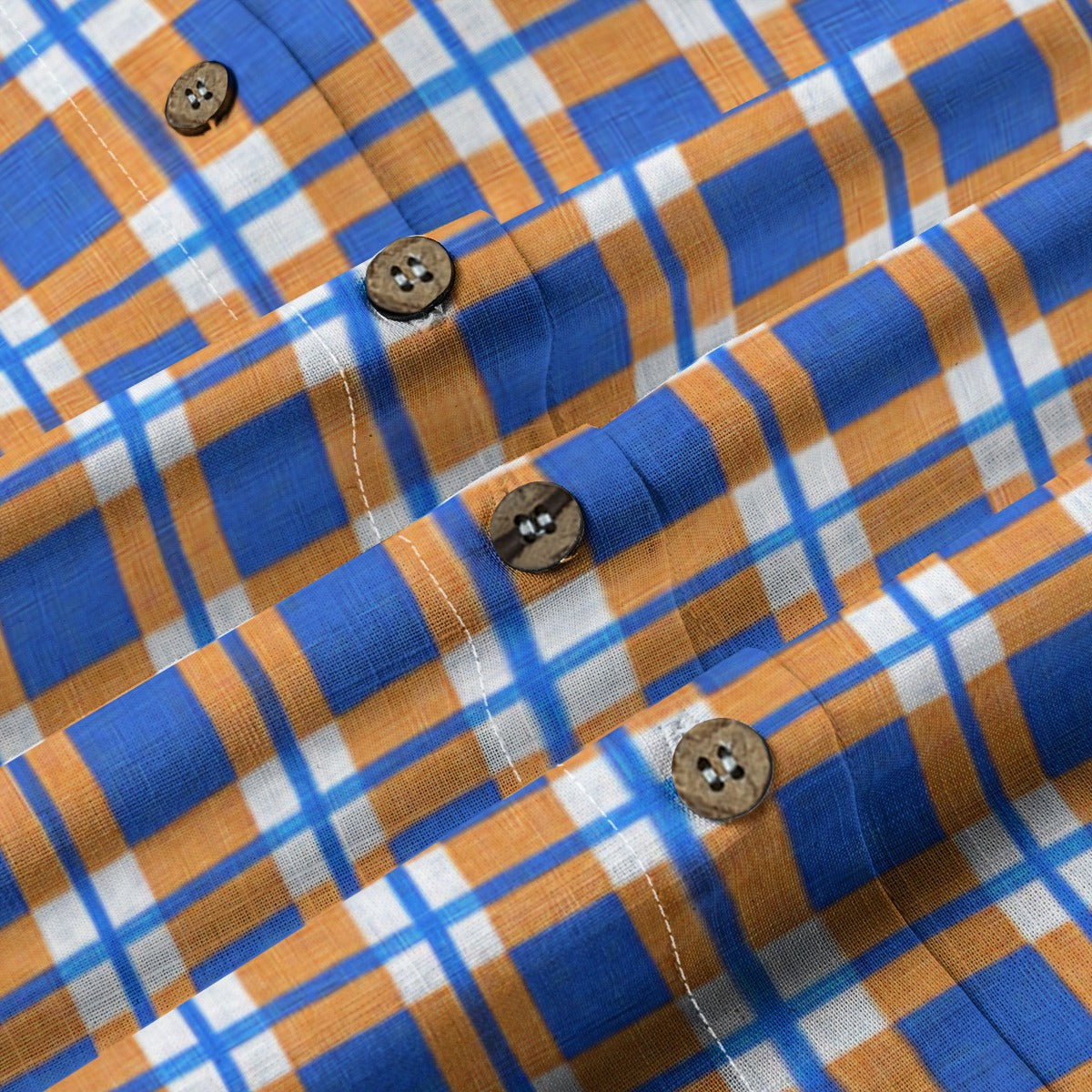 florida gators tartan plaid blue orange women tartan plaid game day shirt