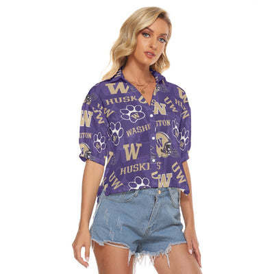 Washington Huskies Women's V-neck Shirts varsity sportswear product image 2.0