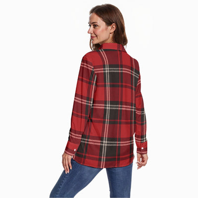 women razorbacks plaid game day shirt