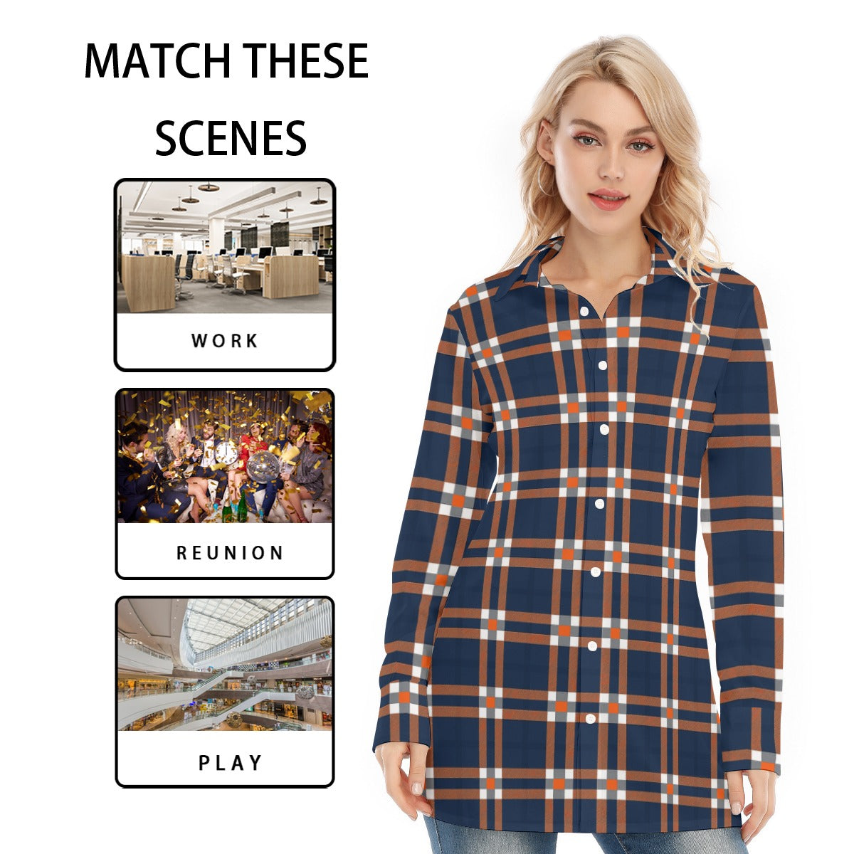 kansas jayhawks tartan plaid women shirt women tartan plaid game day fashion