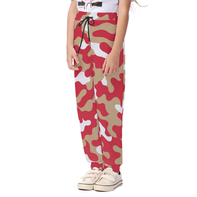 White Smoke San Francisco Football Camo Kid's Casual Pants