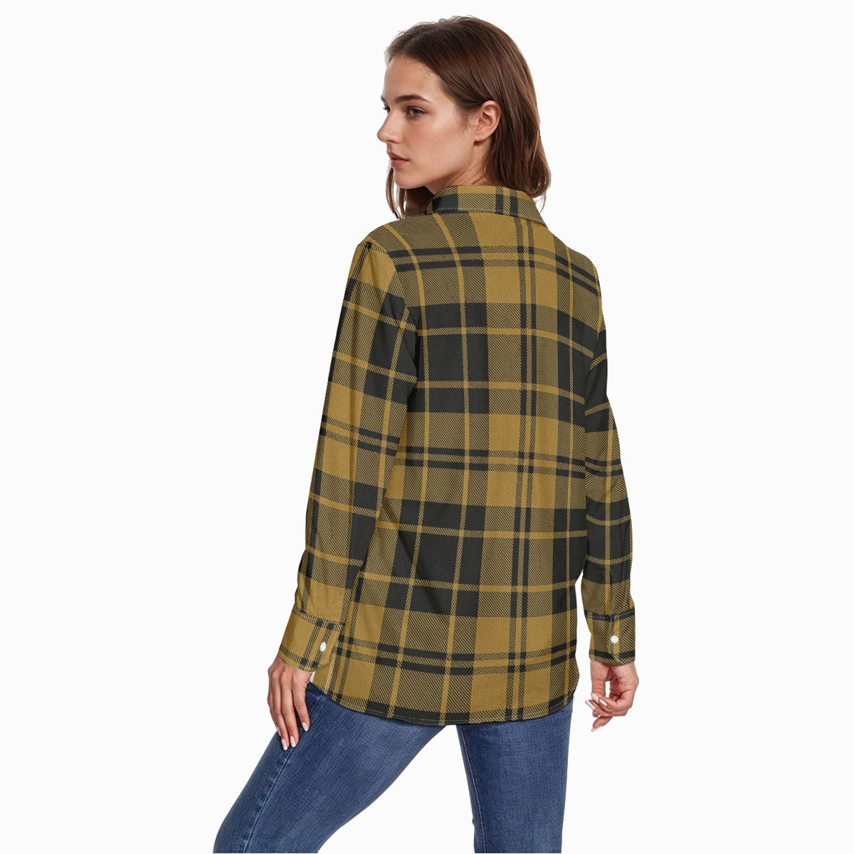 colorado buffaloes tartan plaid black gold women tartan plaid game day shirt