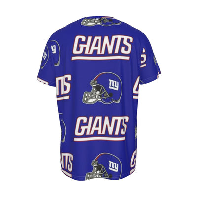 New York Giants Men's Round Neck Short Sleeve T-Shirt