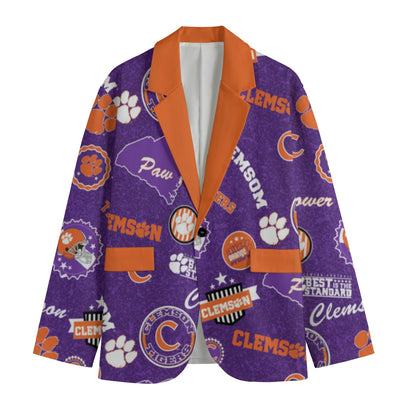 Clemson football Suit Blazer – Premium College Game Day Jacket – casual fan outfit, fan gear, image 1.0