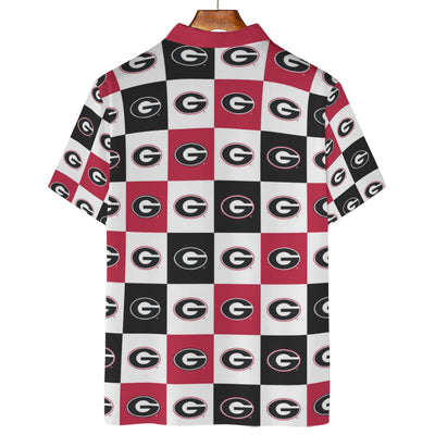 Georgia - Bulldogs Men's Polo Shirt | 180GSM White varsity sports apparel