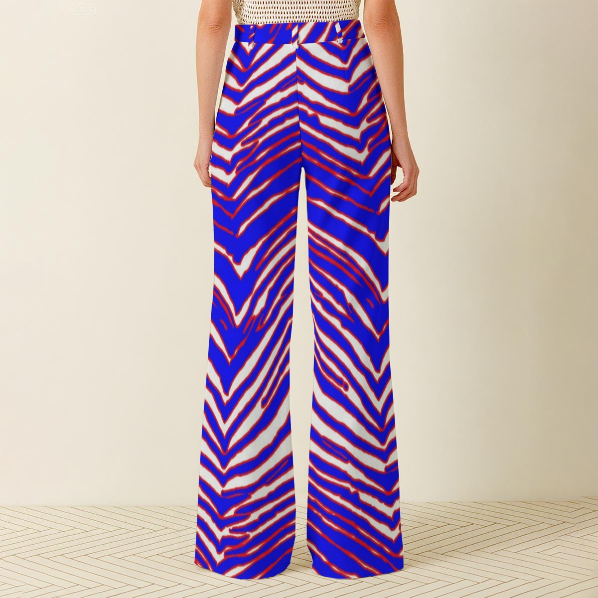 Buffalo Zebra Football Women’s Wide Leg Pants – Relaxed Game Day Streetwear