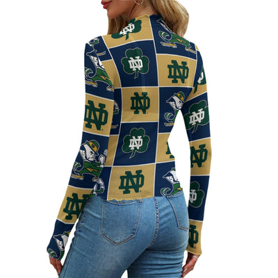 Notre Dame - Fighting Irish Women's Mesh T-shirt White varsity sports apparel