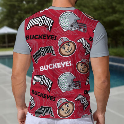 Ohio State - Buckeyes Eco-friendly Men's Short Sleeve T-shirt White game day varsity apparel