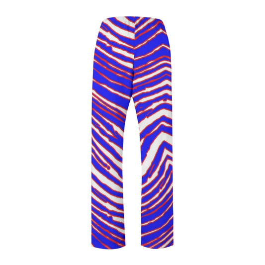 Buffalo football Children's Side Zipper Sweatpants – Red Blue White Zebra Game Day Style