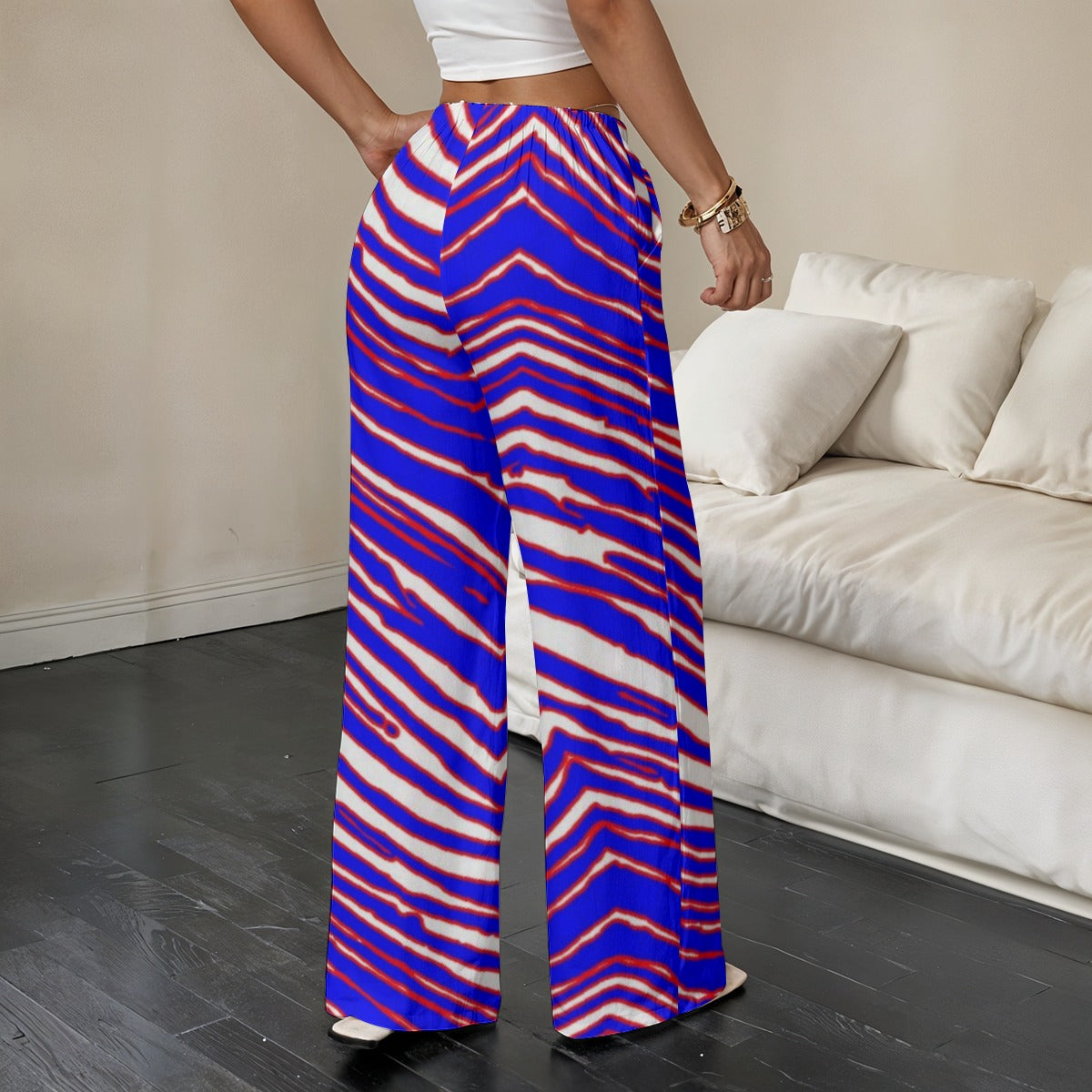 Buffalo Zebra Football Women’s Straight-Leg Casual Pants – Effortless Game Day Streetwear
