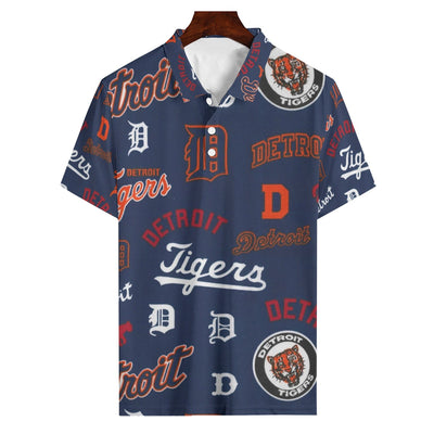 Detroit Tigers Men's Polo Shirt | 180GSM detroit tigers baseball fan apparel game day outfit