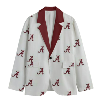 Alabama football White Suit Blazer – casual fan outfit, sportswear style, image 1.0