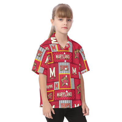 Maryland Terrapins Kid's Hawaiian Vacation Shirt