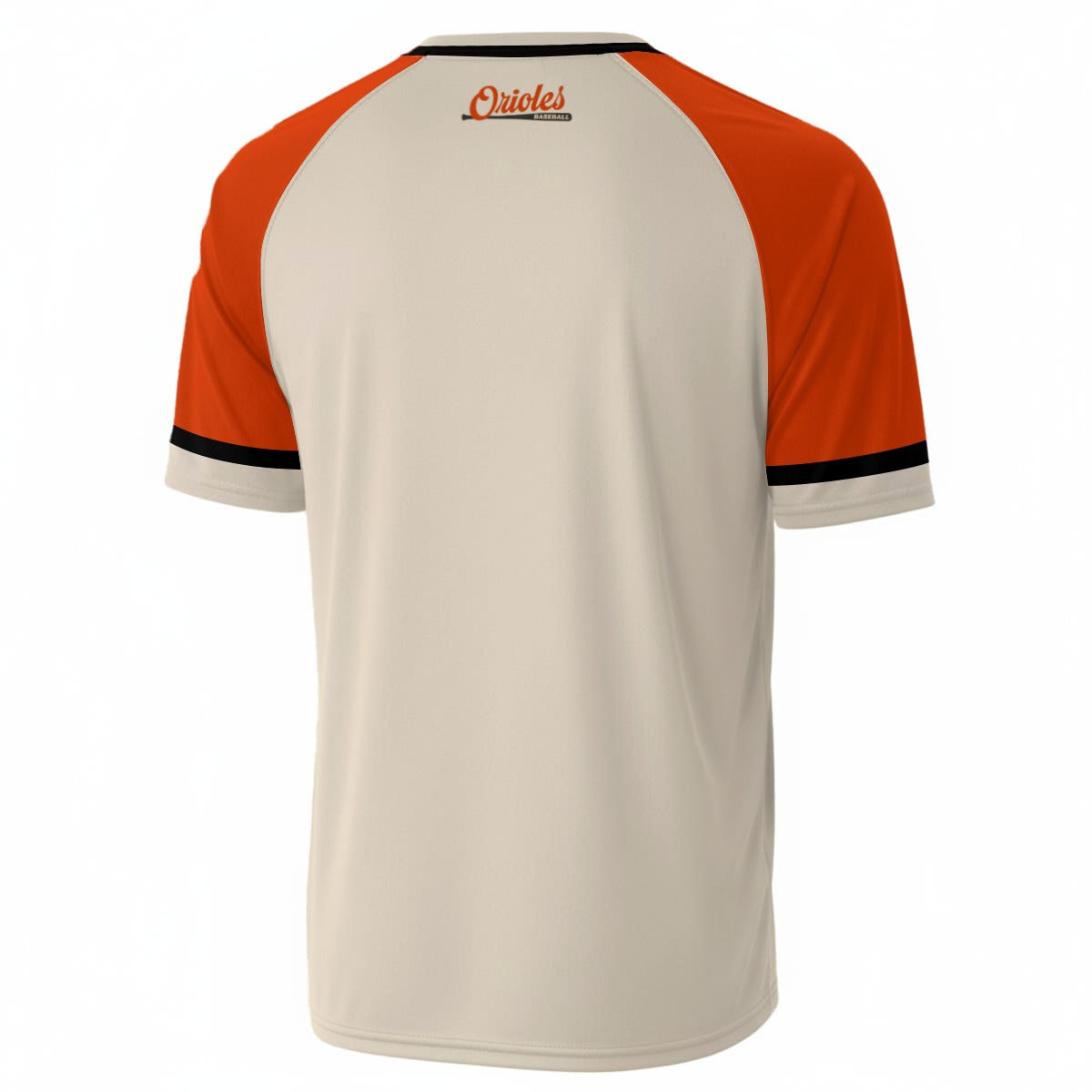 Cream Orange Baseball Jersey – Orioles Style Shirt Vintage Game Day Outfit Streetwear