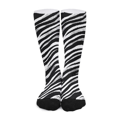 White Smoke Las Vegas Raiders Zebra Long Socks