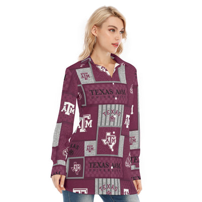 Texas A&M - Aggies Women's Long Shirt - Aggies fan gear varsity sportswear product image 2.0