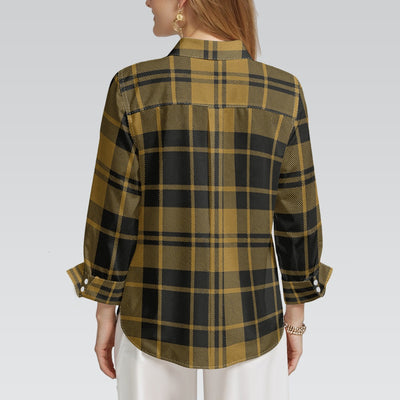 colorado buffaloes tartan plaid black gold women tartan plaid game day shirt