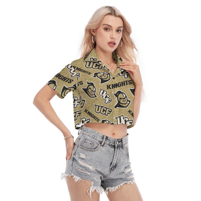 Central Florida - Knights Women's Cropped Shirt White varsity game day apparel