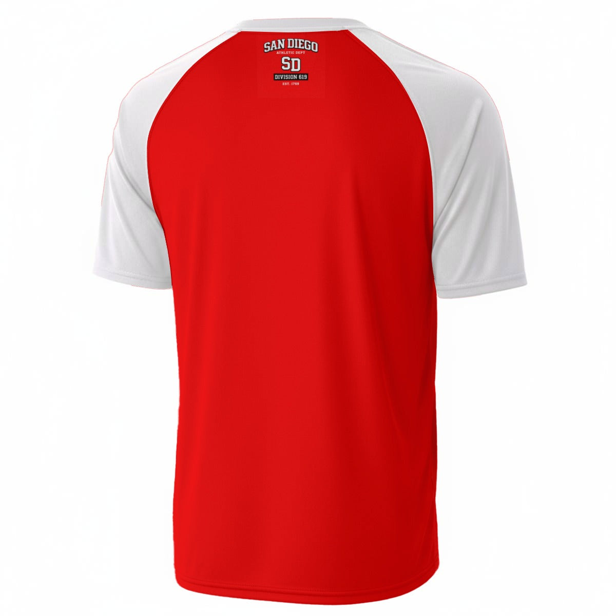 White Smoke San Diego SD Division 619 T-Shirt – Red White Black Varsity Streetwear Tee