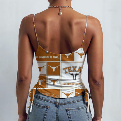 Texas at Austin - Longhorns Drawstring Camisole White varsity sports apparel
