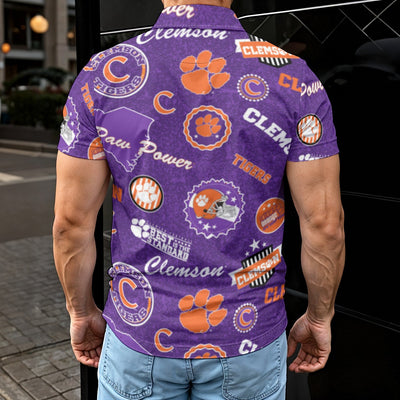 Clemson Tigers Men's Polo Shirt - ACC football apparel varsity sportswear product image 2.0