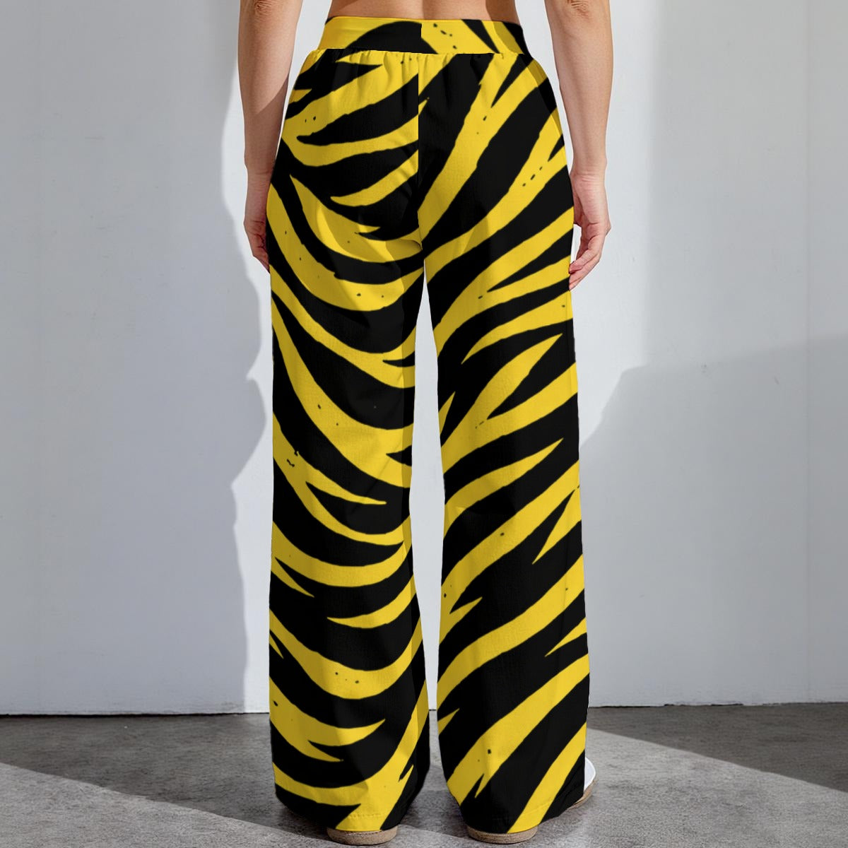 Pittsburgh Football Yellow Black Zebra Women’s High-Stretch Casual Pants 290GSM – Game Day Streetwea