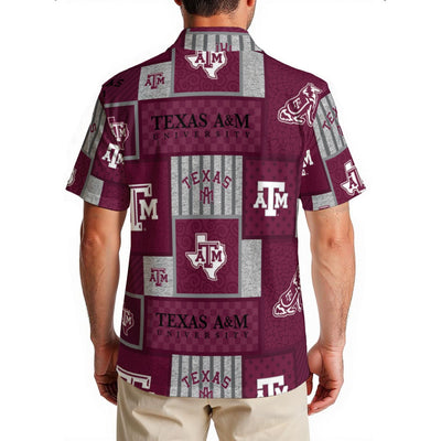 Texas A&M Aggies Men's Hawaiian Shirt|150GSM - Aggies fan gear varsity sportswear product image 2.0
